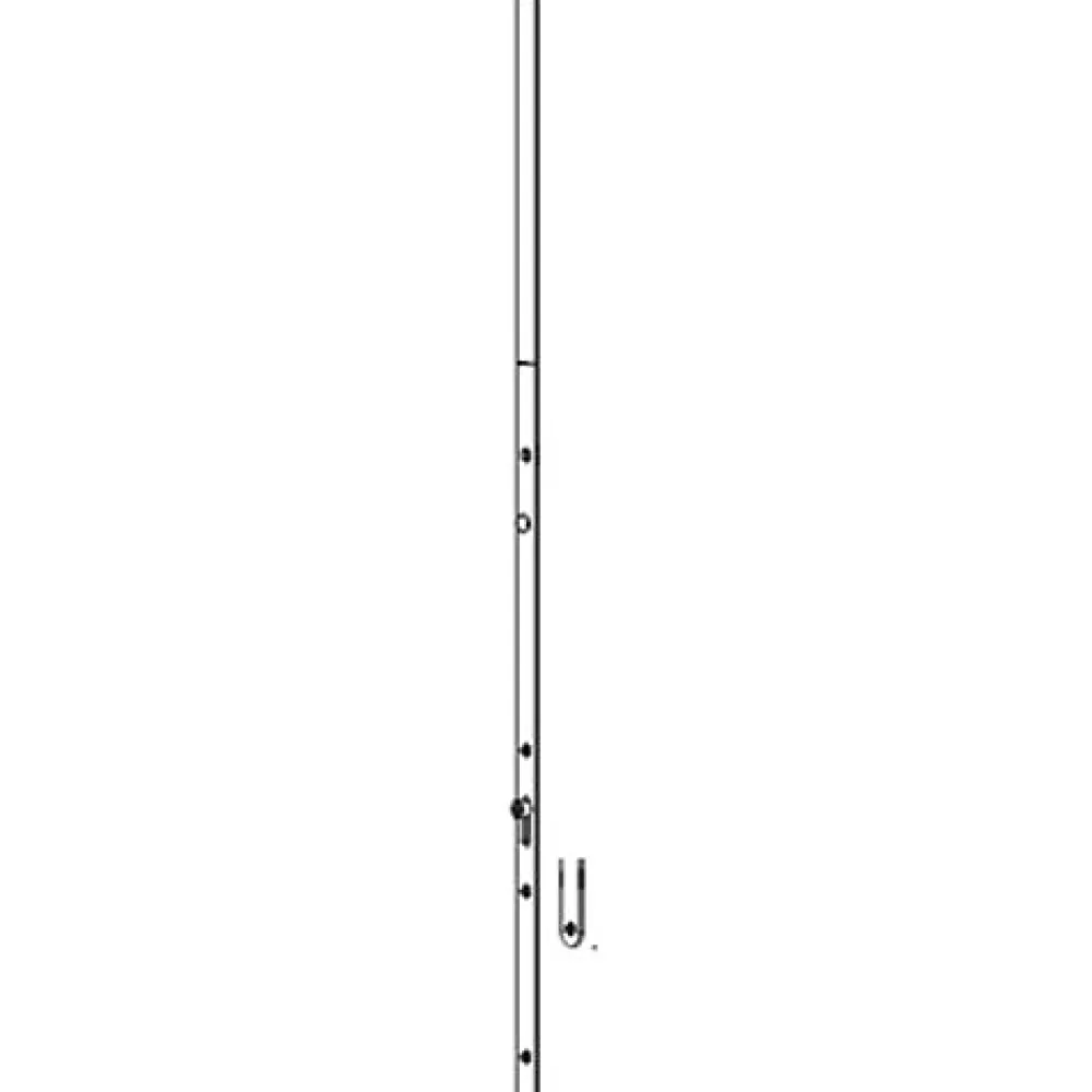 Ferco Loquet, Targette Et Moraillon De Porte-Pack rallonge SZ-R2 SECURY X têtière 16mm - - K-19420-04-0-1