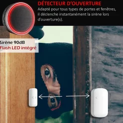 Kyf Alarme Sans Fil-Pack Sécurité intérieure connectée Vidéosurveillance & Intrusion