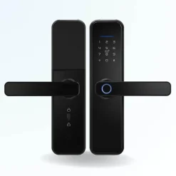LOCKY Pack serrure connectée -2 biométrique, code, badge et bluetooth + passerelle wifi
