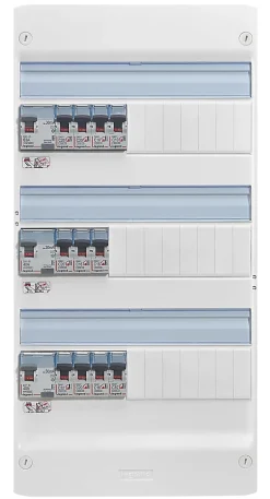 Legrand Pack tableau électrique pré-équipé et pré-câblé 3 rangées + porte blanche pour coffret
