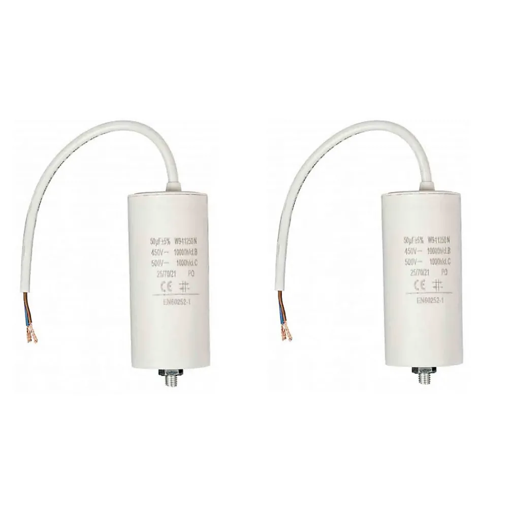 Fixapart Fusible-Pack 2x Condensateurs 50.0uf 450 V + Cable Condo fil 50mf