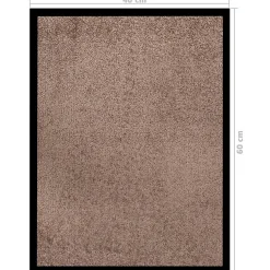 Vidaxl Paillasson Marron 40x60 cm
