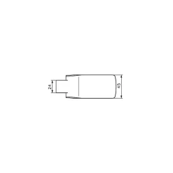Stremler Assa Abloy Paumelle De Porte, Meuble Et Fenêtre-Paire de paumelles pour feuillure de 45mm lagune chromé brillant - Stremler - 4201.30.0X2