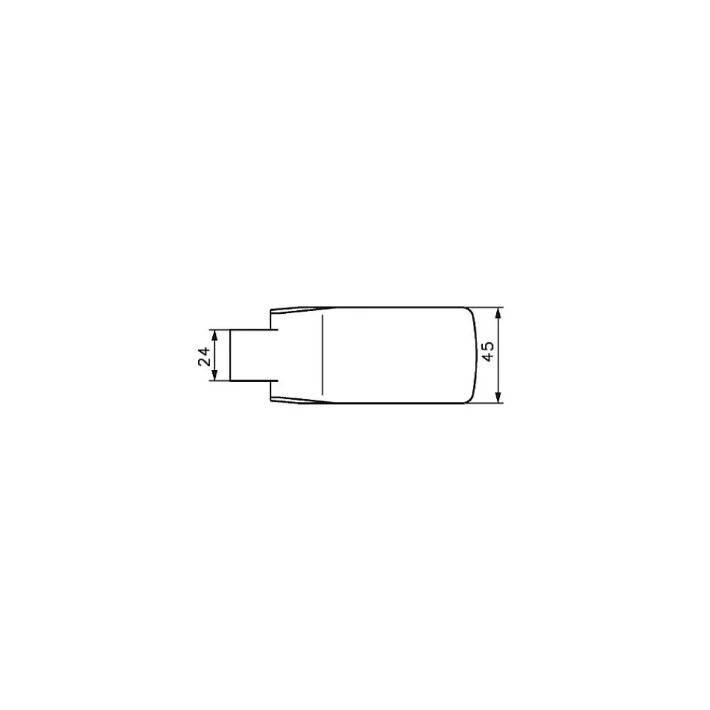 Stremler Assa Abloy Paumelle De Porte, Meuble Et Fenêtre-Paire de paumelles pour feuillure de 45mm lagune chromé brillant - Stremler - 4201.30.0X2