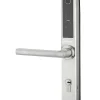 Thirard Paire de poignées connectées Intelock Multi, pour porte d'entrée, entr'axes 70mm, argent - INTELOCK