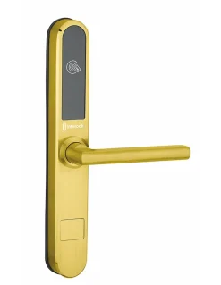 Thirard Serrure Et Gâche Électrique-Paire de poignées connectées Intelock Room hôtel, pour porte intérieure, doré - INTELOCK