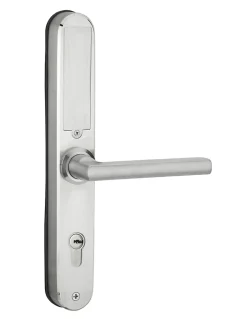 Thirard Serrure Et Gâche Électrique-Paire de poignées connectées Intelock Multi, pour porte d'entrée, entr'axes 70mm, dorée - INTELOCK