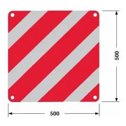 Lem Select Panneau De Signalisation-Panneau aluminium réfléchissant hors gabarit 500x500