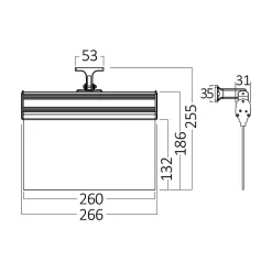 Braytron Panneau LED EXIT - Secours - 3W