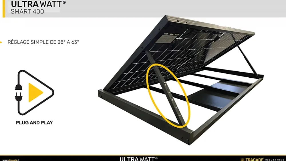 Ultrawatt Panneau Solaire Plug And Play-Panneau solaire PLUG & PLAY Ultrasmart 400W
