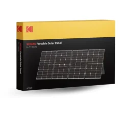 Kodak Panneau Solaire Portable 400W - Rendement 23% - Étanche IP65 - Léger et Pliable - Pieds Réglables - Connexions Multiples