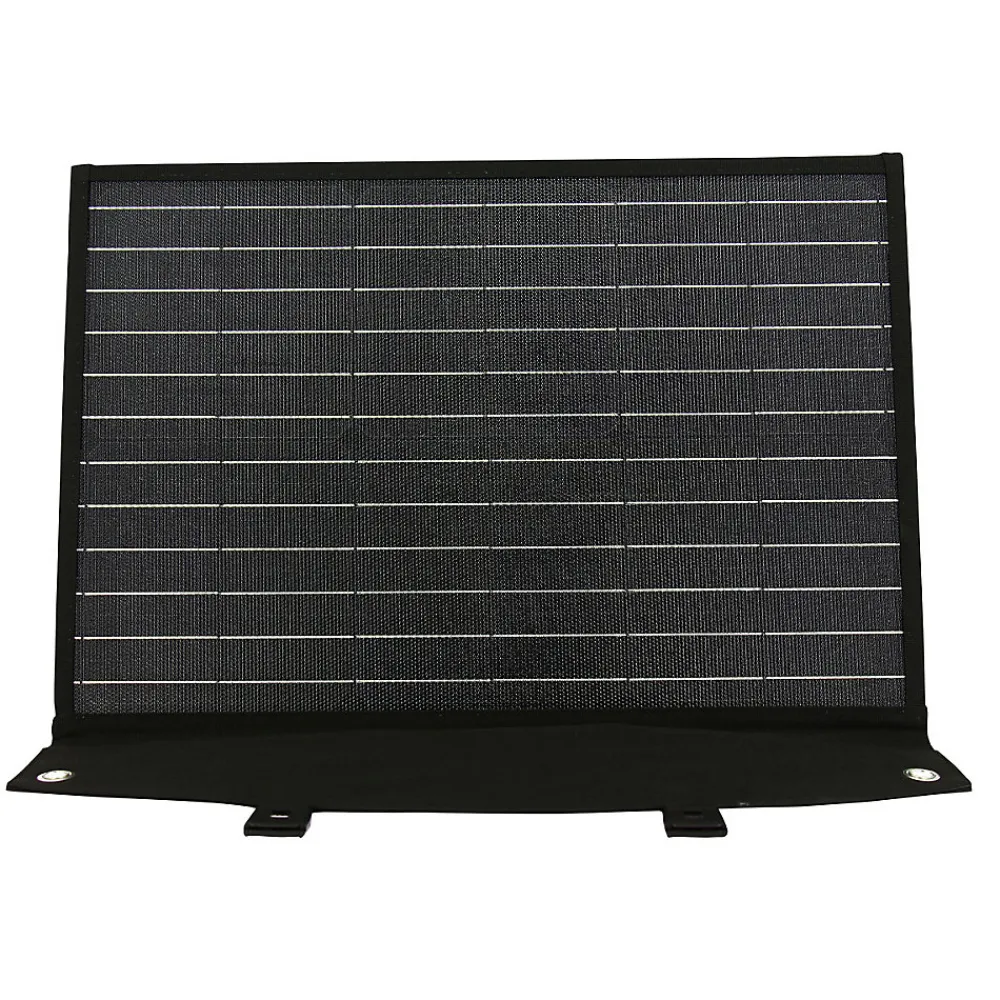 Eza Panneau Solaire Portable Pliable 60W Cellules Monocristallines Sorties USB