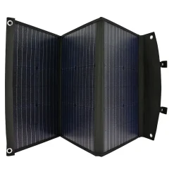 Eza Panneau Solaire Portable Pliable 60W Cellules Monocristallines Sorties USB