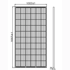 Galix Panneau solaire Série Mono cellules PERC 330W