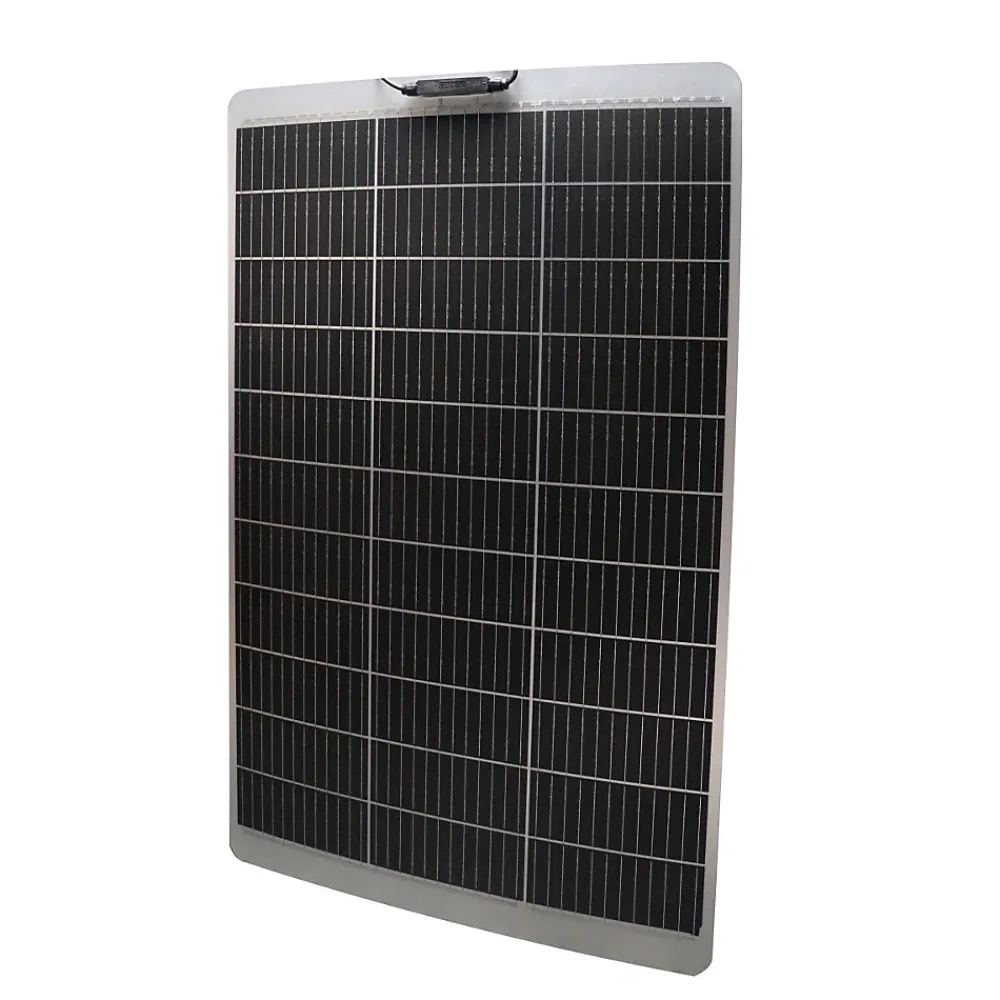 Eza Panneau Solaire Plug And Play-Panneau Solaire 100W SEMI-FLEX Technologie PERC Camping-car