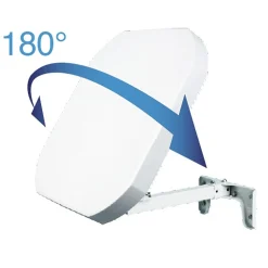 Metronic Parabole plate H+V - LNB intégée