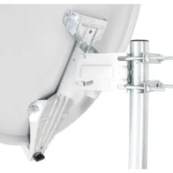Hdsat Antenne, Parabole Et Fixation-Parabole satellite Acier Blanche 65cm Click-Clack PREMONTEE support Pliable Repliable