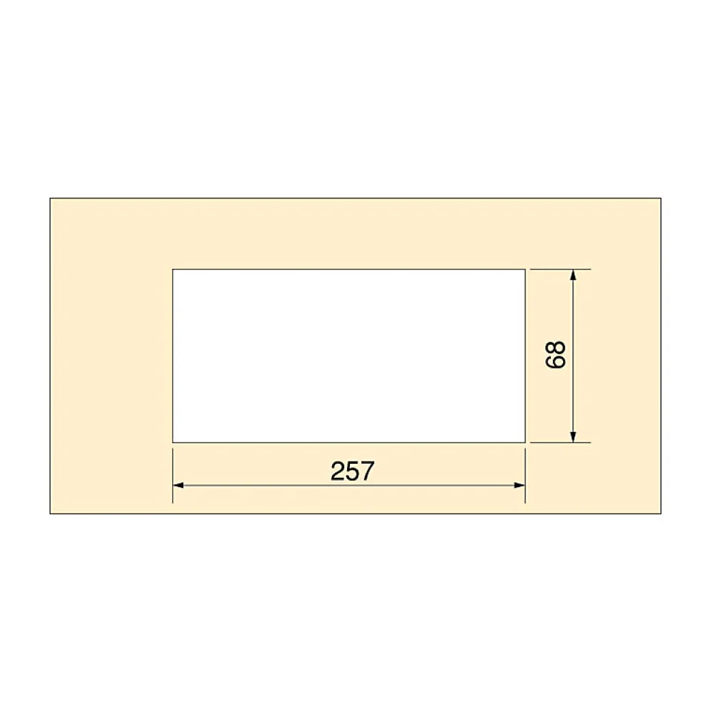 Emuca Range-Fil Et Cache-Fil|Range-Fil Et Cache-Fil-Passe-câbles de table Quadrum, rectangulaire, 269x80mm, à encastrer, Aluminium, Peint en noir