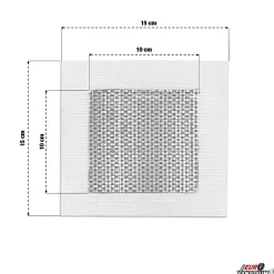 Euro Vanadium Accessoire Pour Chauffe-Eau-Patch de réparation pour plaque de plâtre - Lot de 5