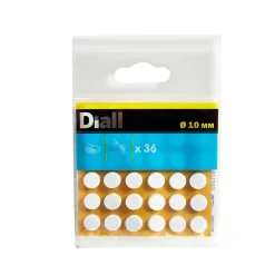 Diall Patin, Feutre Et Embout-Patin anti-bruit 10 mm x36, blanc