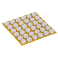 Diall Patin, Feutre Et Embout-Patin anti-bruit 10 mm x36, blanc