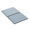 Diall Patin, Feutre Et Embout-Patin auto-adhésifs 100 x 80 mm x 2, blanc + gris/bleu