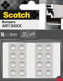 Scotch Patin bumper antichoc rond transparent ø8 mm, lot de 16