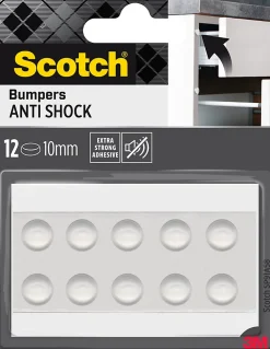 Scotch Patin bumper antichoc rond transparent ø10 mm, lot de 12