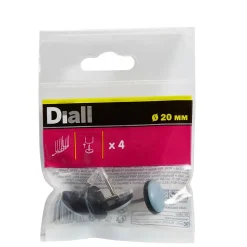 Diall Patin à clouer 20 mm x 4, noir + bleu/gris