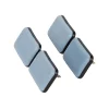 Diall Patin, Feutre Et Embout-Patin à clouer 35 x 24 mm x 4, noir + bleu/gris