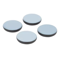 Diall Patin, Feutre Et Embout-Patin 65 mm x 4, noir + gris/bleu