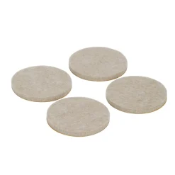 Diall Patin, Feutre Et Embout-Patin en feutre auto-adhésifs 50 mm x 4, beige