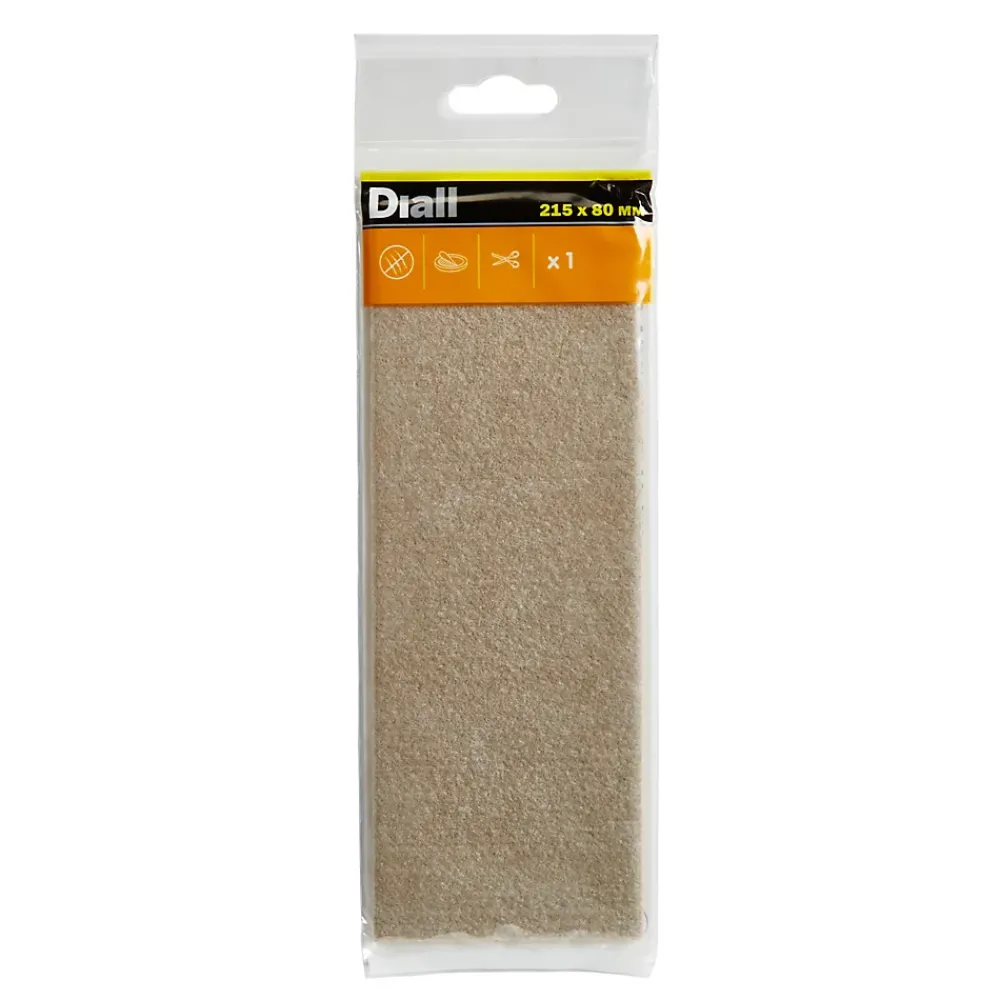 Diall Patin, Feutre Et Embout-Patin en feutre auto-adhésifs 17 mm x 20, beige