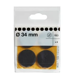 Diall Patin en feutre auto-adhésifs 34 mm x 4, marron