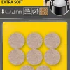 Scotch Patin en feutre laine adhésif rond beige ø22 mm