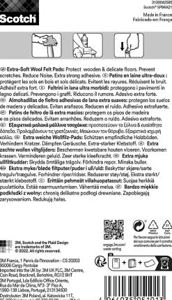 Scotch Patin, Feutre Et Embout-Patin en feutre laine adhésif rond beige ø25 mm