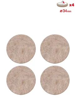 Scotch Patin en feutre laine adhésif rond beige ø34 mm