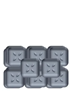 Scotch Patin, Feutre Et Embout-Patin glisseur adhésif carré gris ø24 mm