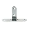 Diall Patte en T coudée Acier zingué l. 80 x L. 15 x H. 42mm
