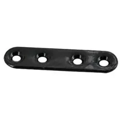 Diall 4 Pattes d'assemblage Acier Noir L.60 x H.15 x EP.2mm
