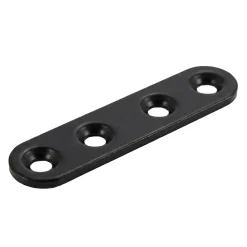 Diall 4 Pattes d'assemblage Acier Noir L.60 x H.15 x EP.2mm