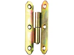 QCL Paumelle De Porte, Meuble Et Fenêtre-Paumelle espagnole gauche bichromatée 70 x 40 mm