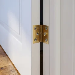 QCL Paumelle De Porte, Meuble Et Fenêtre-Paumelle laitonnée 30 x 40 mm droite vendue par 2