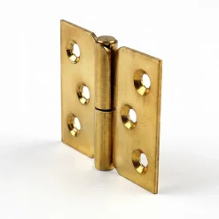 QCL Paumelle De Porte, Meuble Et Fenêtre-Paumelle laitonnée 30 x 40 mm droite vendue par 2