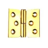 QCL Paumelle De Porte, Meuble Et Fenêtre-Paumelle laitonnée 60 x 40 mm gauche vendue par 2
