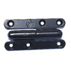QCL Paumelle noire ronde Afbat 80 x 45 mm droite