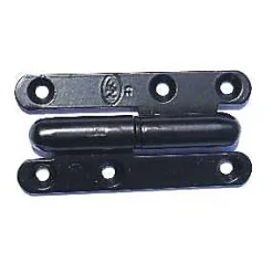 QCL Paumelle noire ronde Afbat 140 x 60 mm gauche