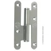 Afbat Paumelle parisienne gauche bout rond en inox 140x70 mm