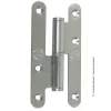 Diall Paumelle De Porte, Meuble Et Fenêtre-Paumelle parisienne gauche bout rond en Inox 140x55 mm