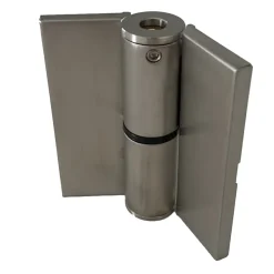 Homewell Paumelle à ressort gauche en acier inoxydable avec cache vis pour cabines sanitaires